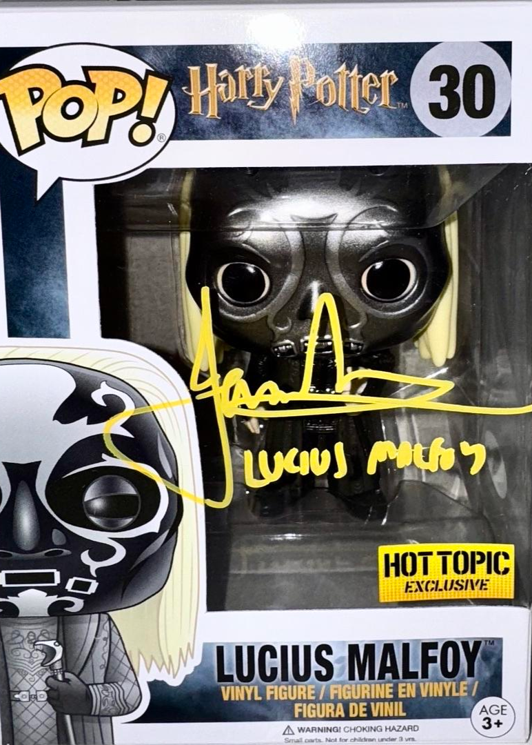 Jason Isaacs Signed Funko Pop #30 "Lucius Malfoy" (Harry Potter) - JSA COA #04